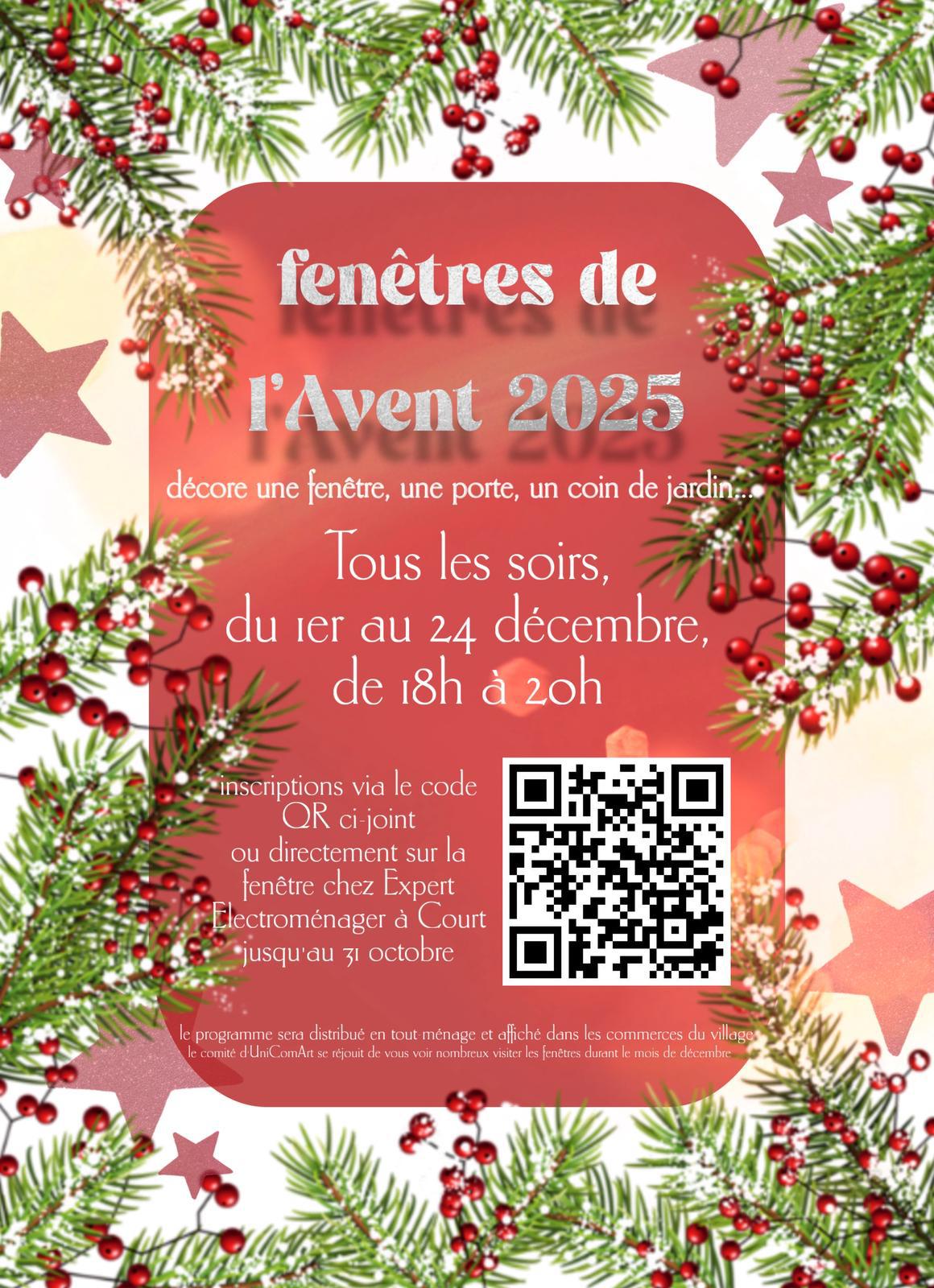 Fenêtres de l’Avent 2025