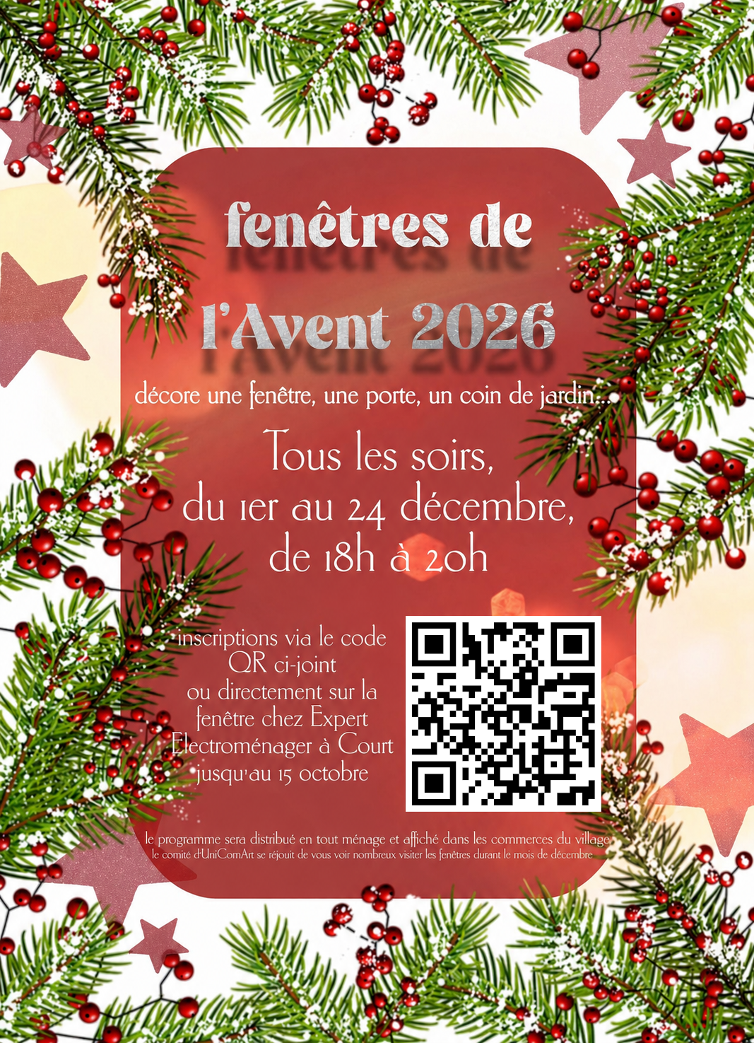 Fenêtres de l&rsquo;Avent 2026